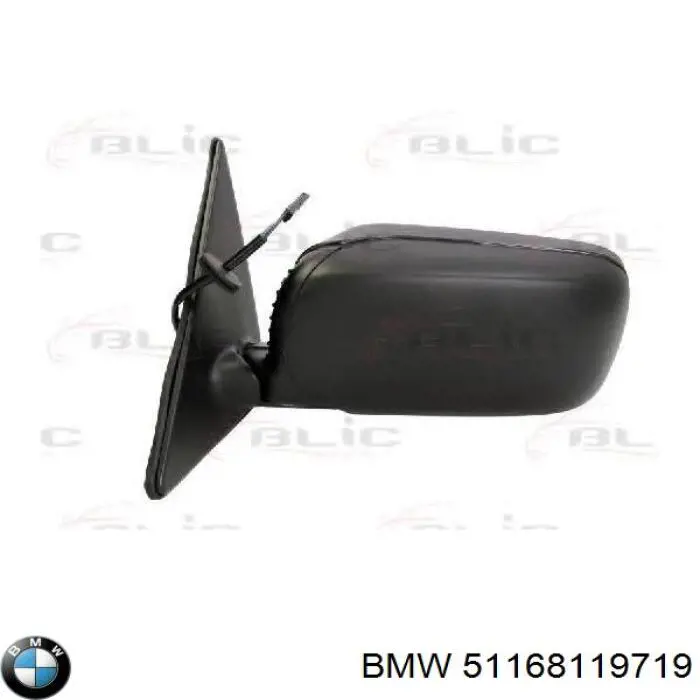 Дзеркальний елемент лівого дзеркала заднього виду BMW 51167001763 ціна, від 8.85 USD