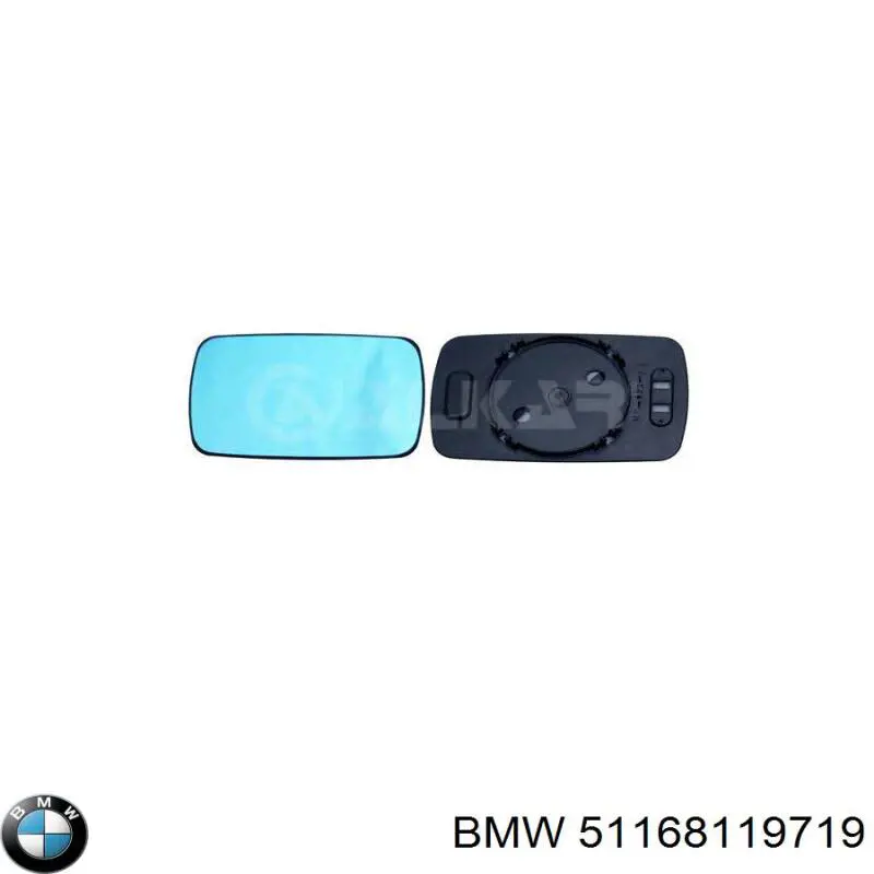 Купити 51167001763 BMW Дзеркальний елемент водійського дзеркала
