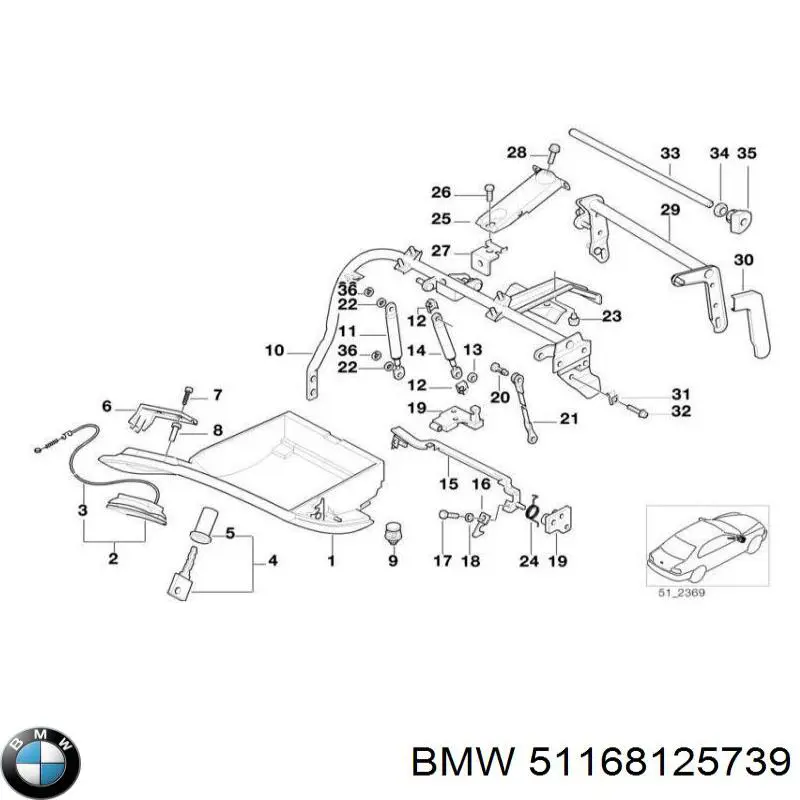  BMW 51168125739 ціна, від 289.29 USD