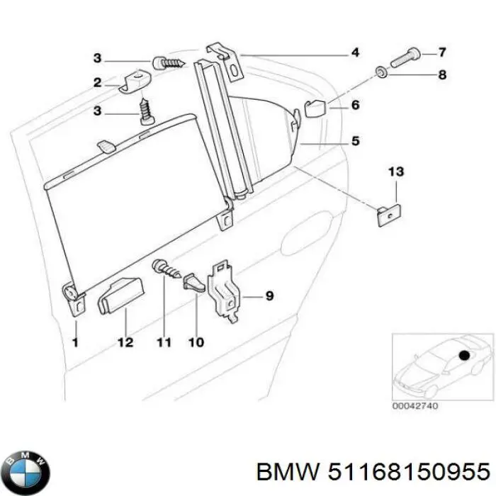  51168150955 BMW