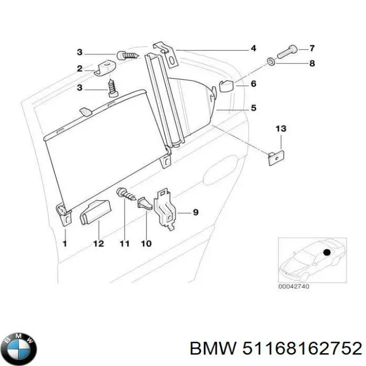  BMW 51168162752 ціна, від 10.68 USD