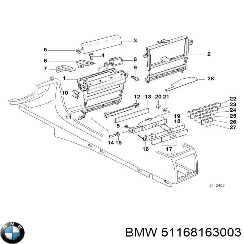 Купити 51168163003 BMW 
