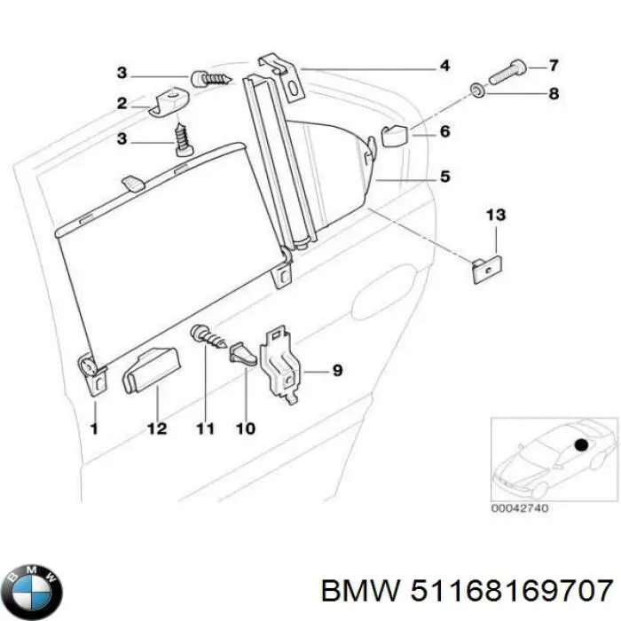 Купити 51168169707 BMW 