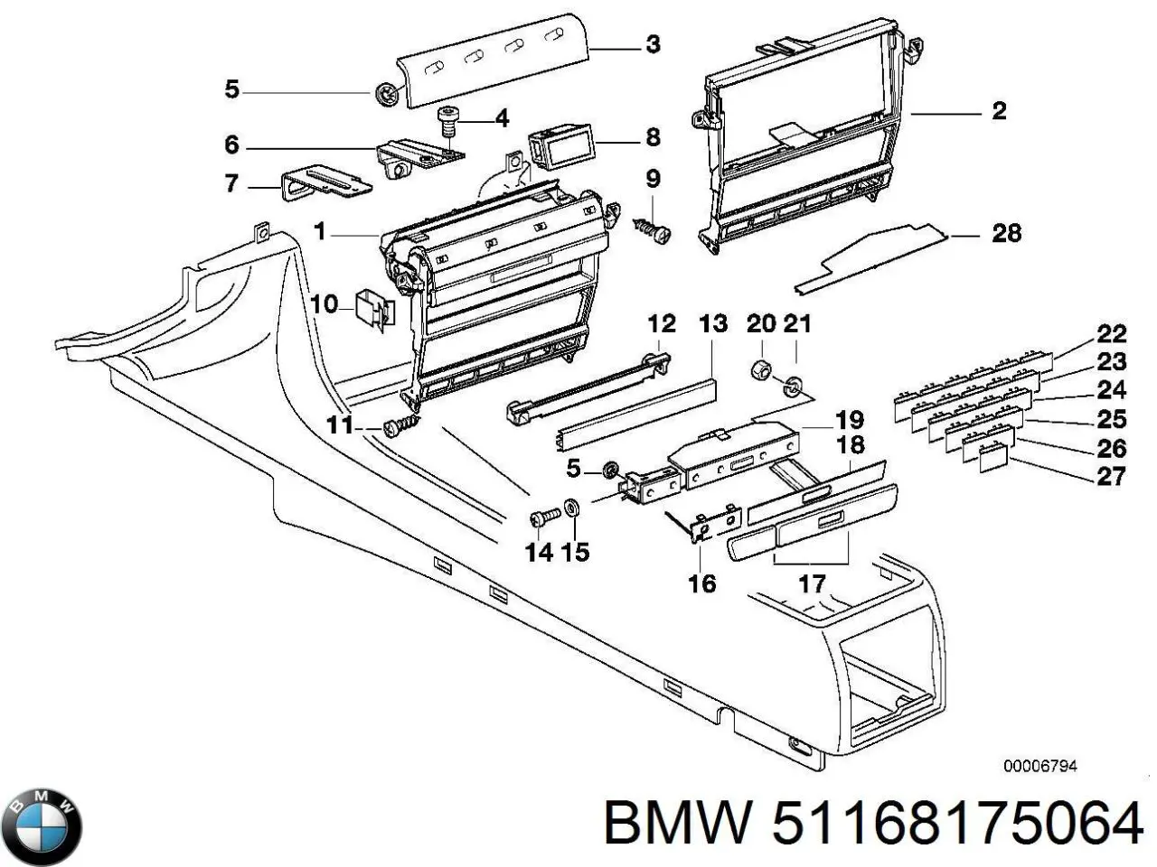  BMW 51168175064 ціна, від 141.81 USD