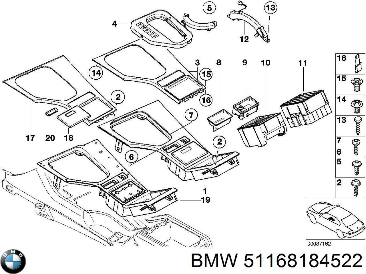 Купити 51168184522 BMW 