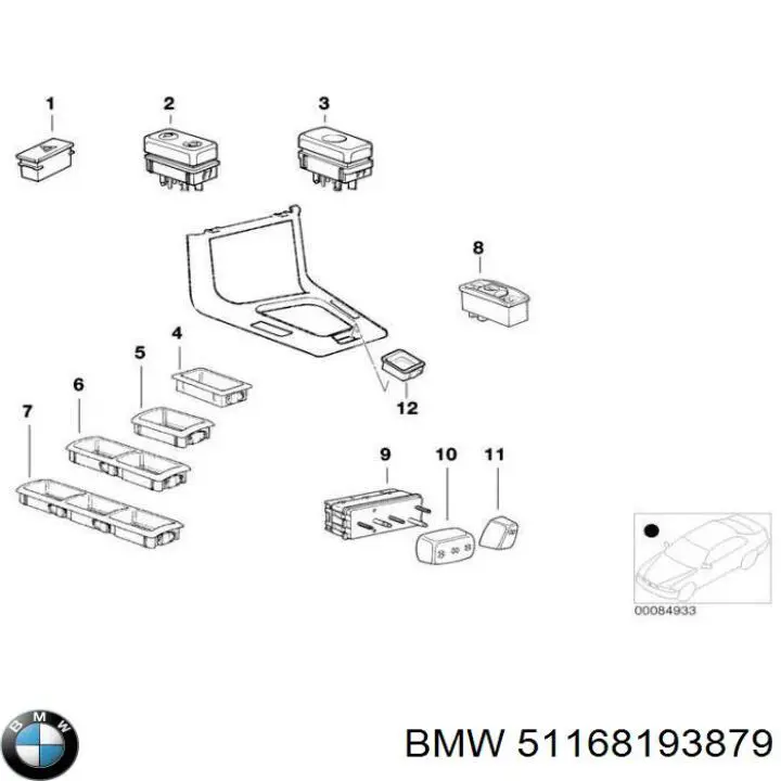  BMW 51168193879 ціна, від 8.47 USD