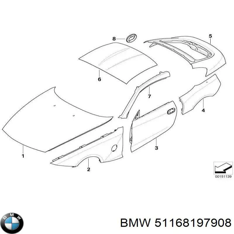  51168197908 BMW