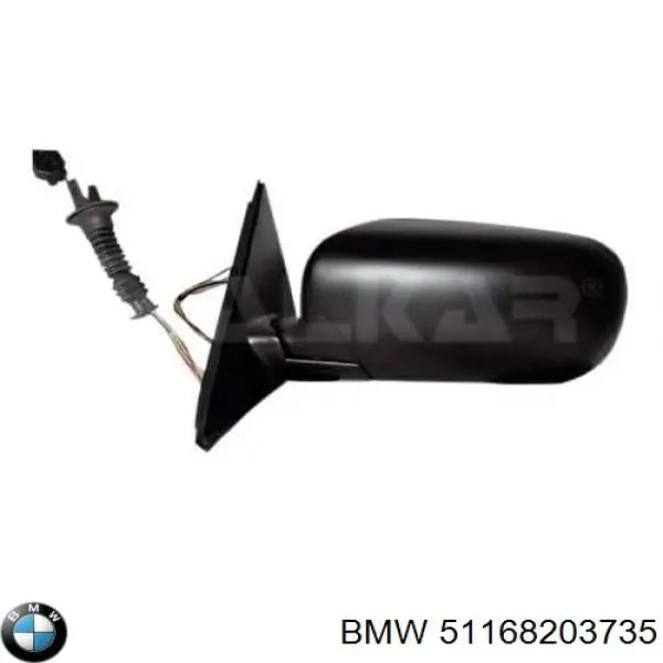 Ліве бічне дзеркало BMW 51168203735 ціна, від 149.04 USD