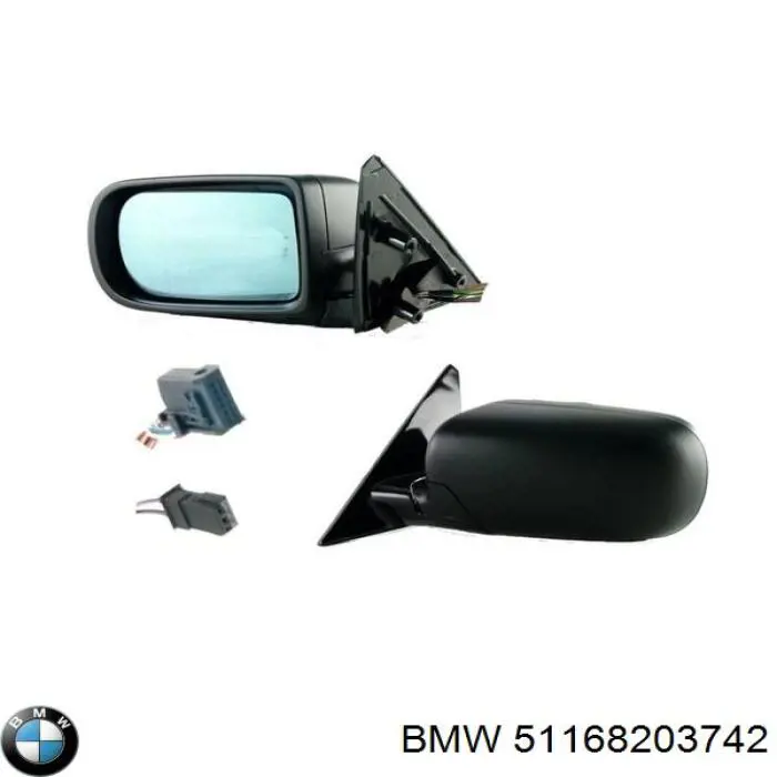 Праве бічне дзеркало BMW 51168203742 ціна, від 39.37 USD