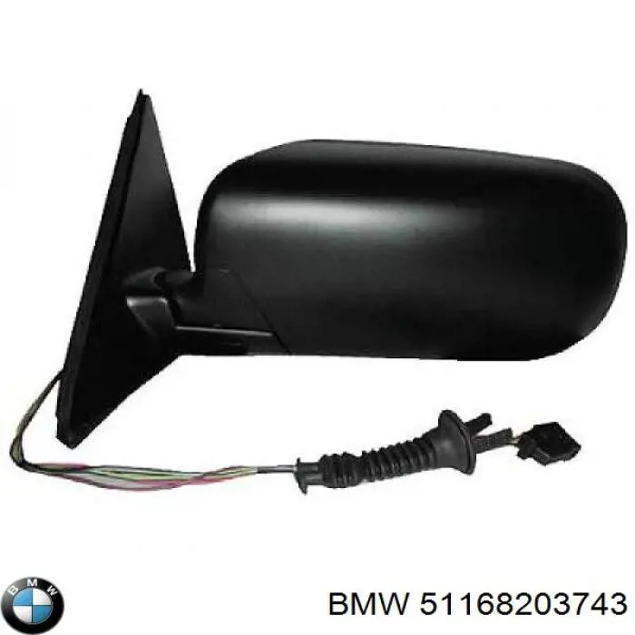 Купити 51168203743 BMW Бічне дзеркало заднього виду ліве