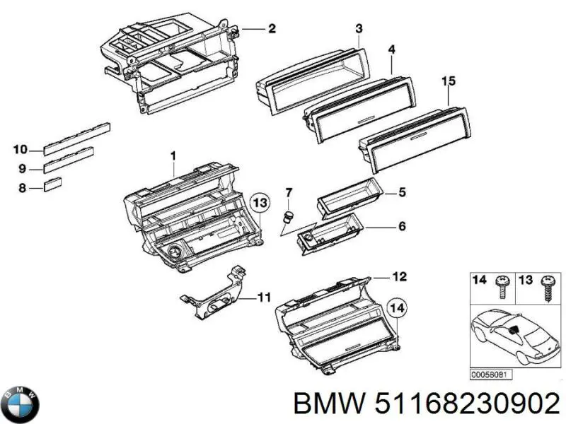  BMW 51168230902 ціна, від 255.70 USD