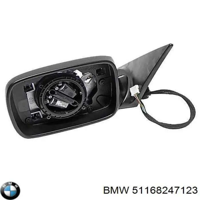 Корпус дзеркала заднього виду, лівого BMW 51168247123 ціна, від 616.70 USD