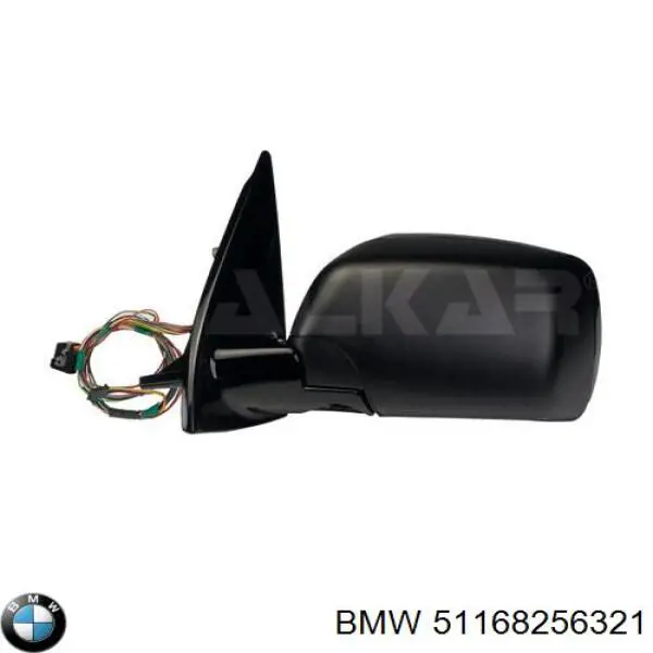 Купити 51168256321 BMW Накладка/кришка дзеркала заднього виду, ліва