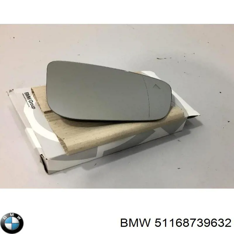 Дзеркальний елемент правого дзеркала заднього виду BMW 51168739632 ціна, від 34.79 USD