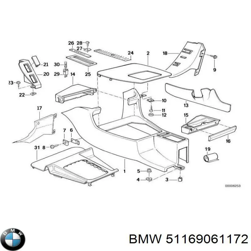  BMW 51169061172 ціна, від 13.94 USD
