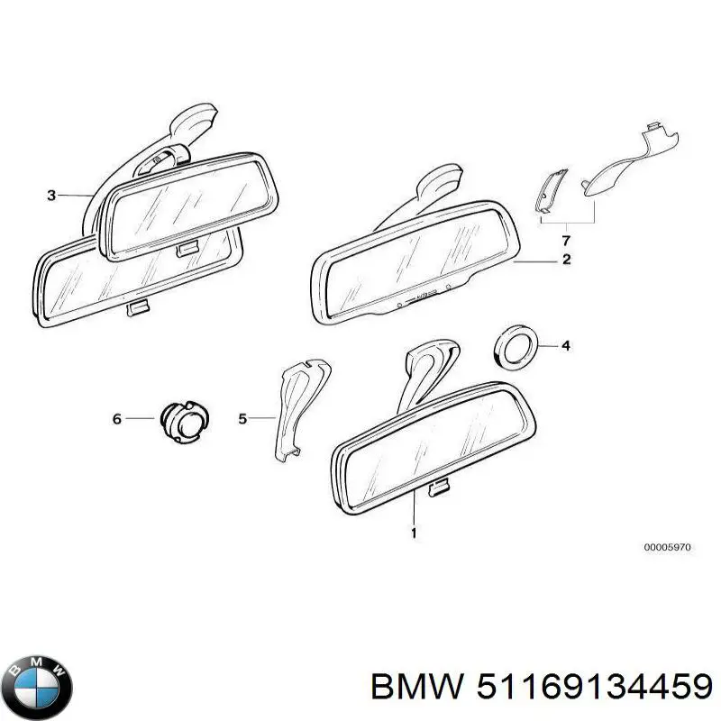 Купити 51169134459 BMW Дзеркало салону авто