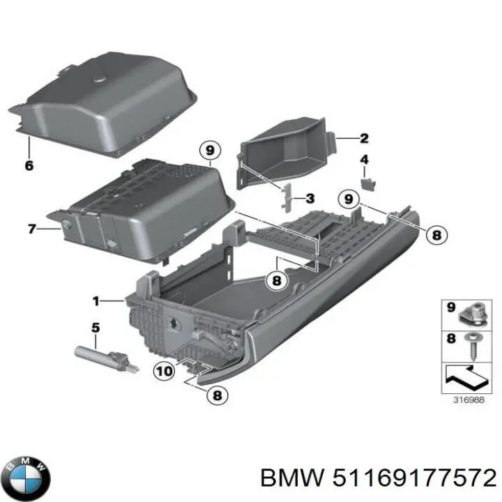 Купити 51169177572 BMW 