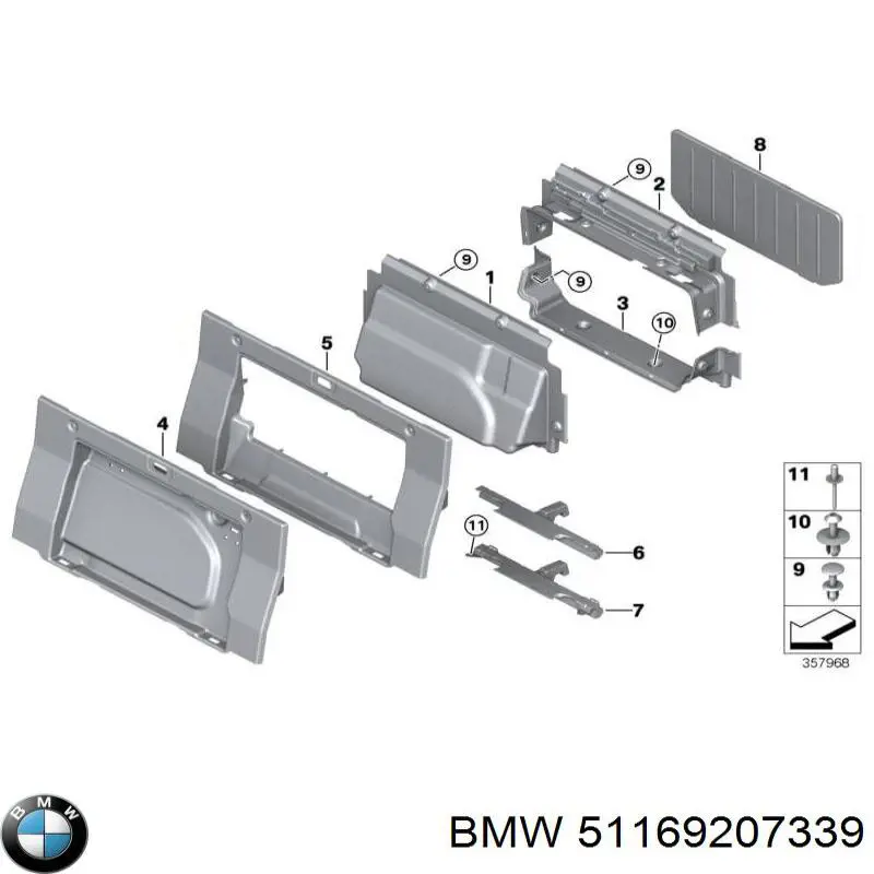  BMW 51169207339 ціна, від 13.94 USD