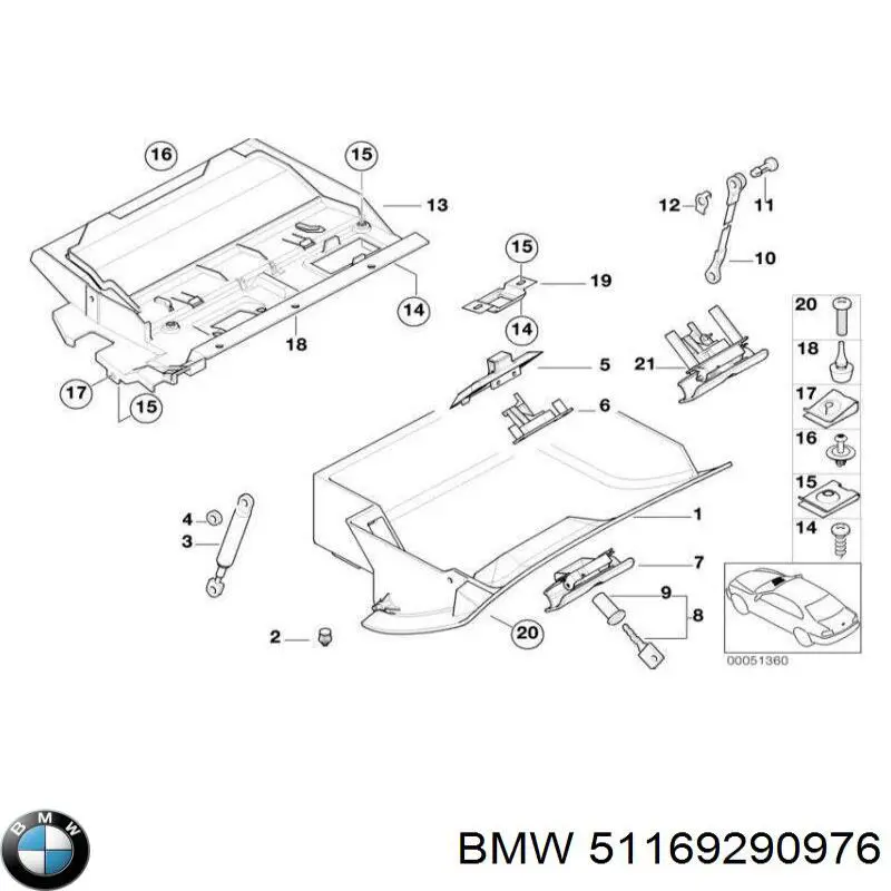  BMW 51169290976 ціна, від 7.99 USD
