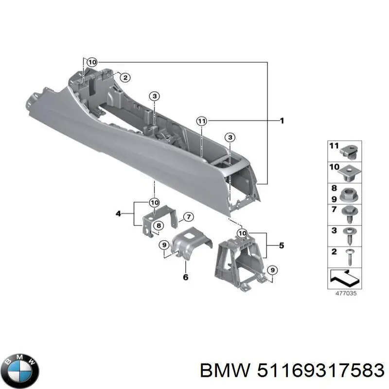  BMW 51169317583 ціна, від 360.66 USD
