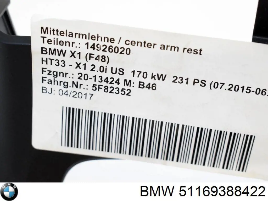  51169388422 BMW
