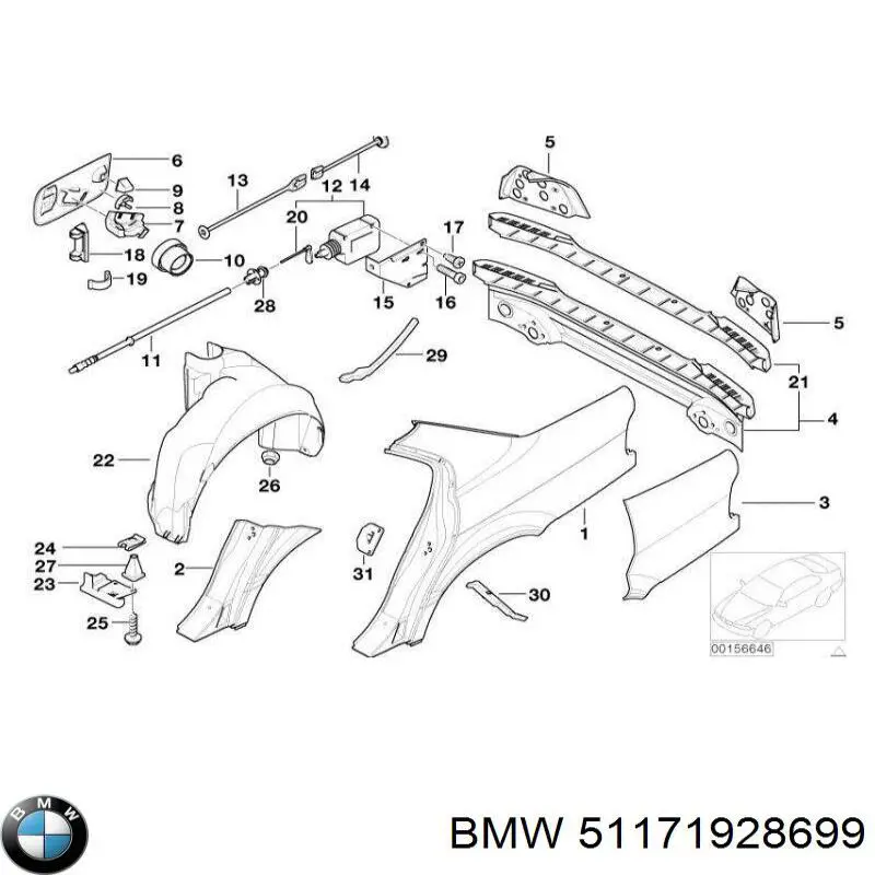  BMW 51171928699