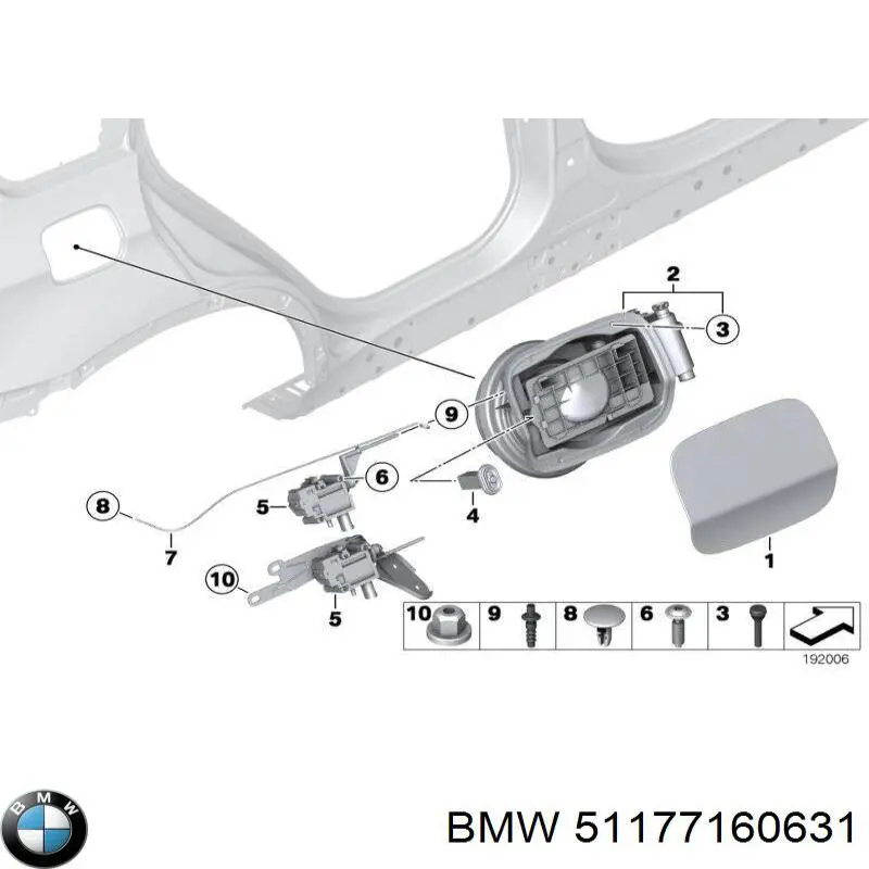  Горловина паливного бака BMW X5 