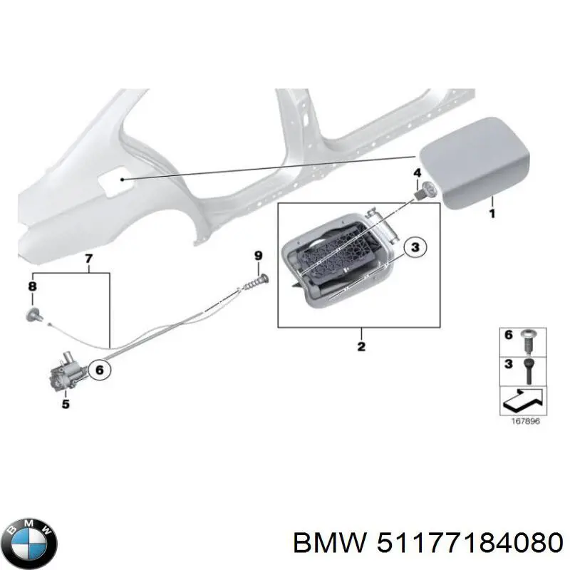  Горловина паливного бака BMW 7 