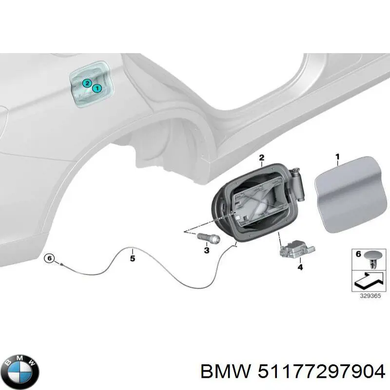 51177297904 BMW Заливна горловина бензобака