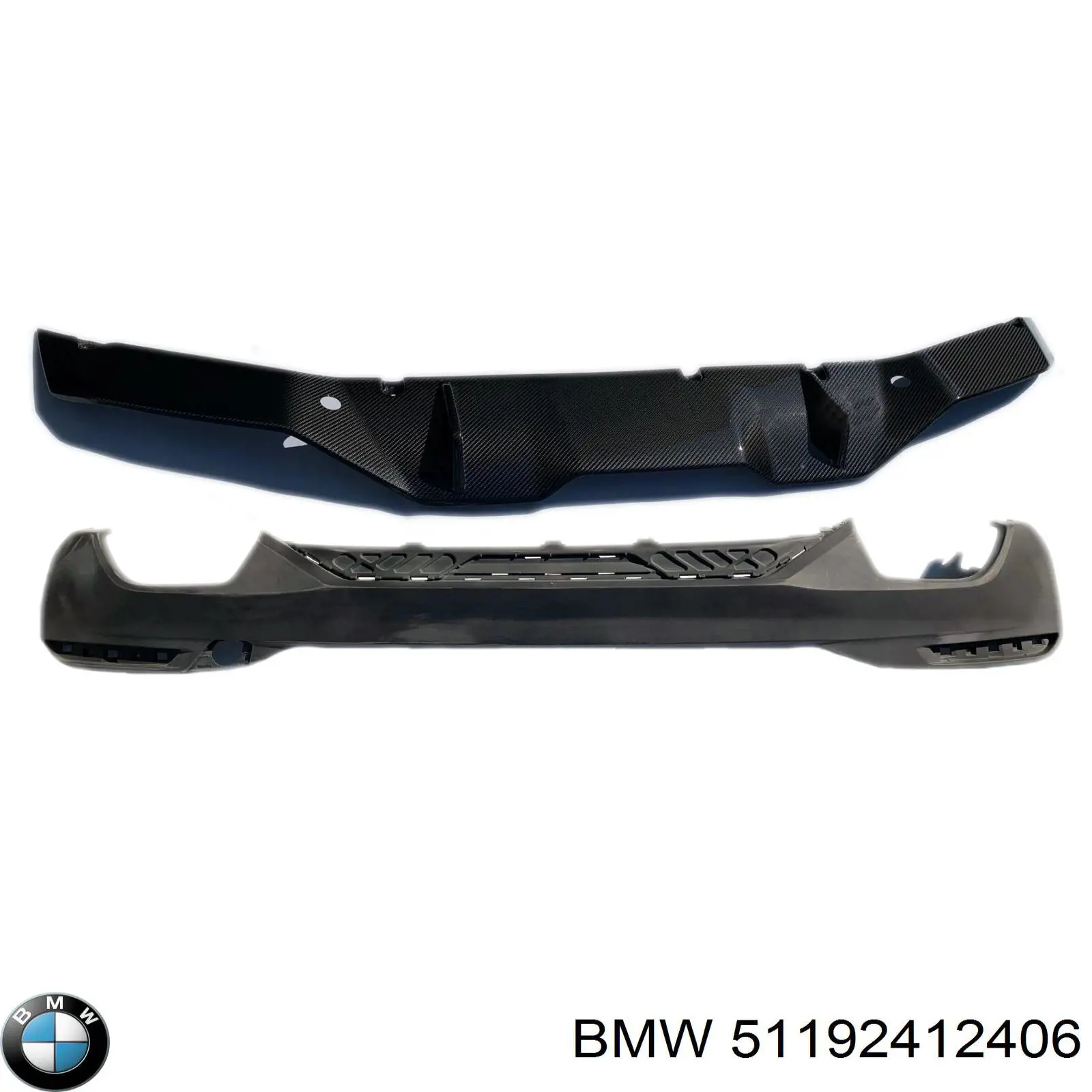 51192412406 BMW Спідниця заднього бампера