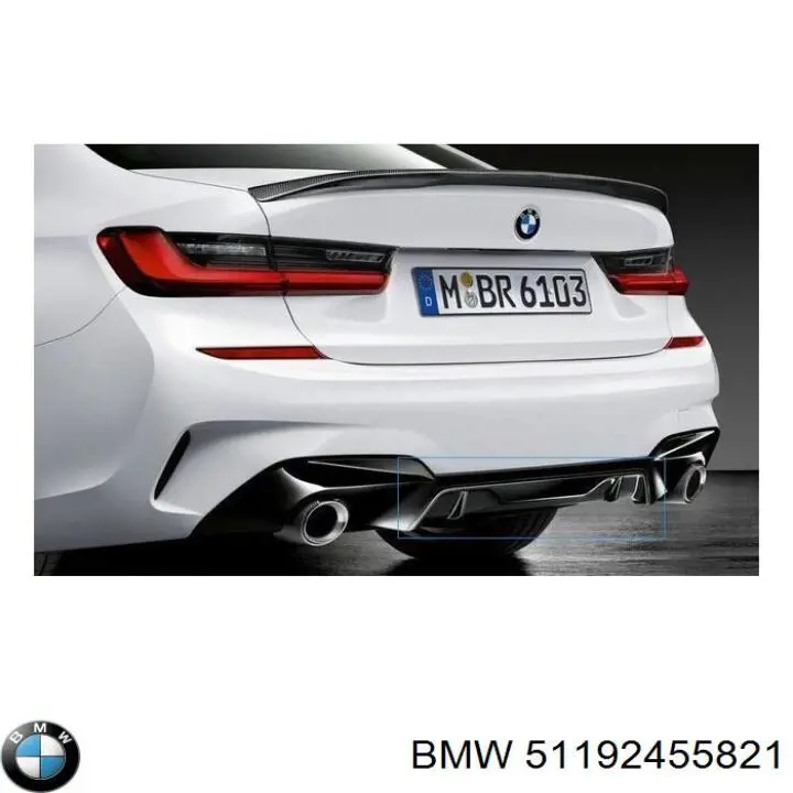Спліттер переднього бампера BMW 51192455821 ціна, від 84.00 USD