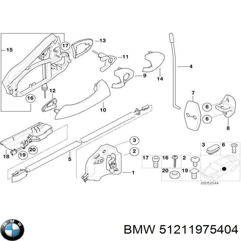 Ремкомплект головного гальмівного циліндру BMW 51211975404 ціна, від 1.27 USD