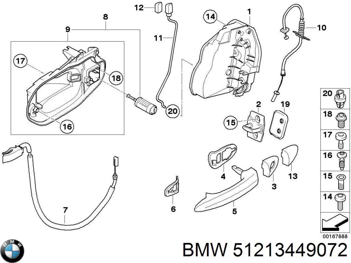  BMW 51213449072 ціна, від 88.67 USD