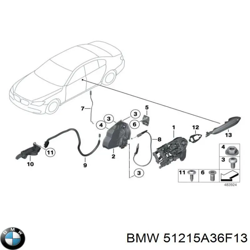  BMW 51215A36F13 ціна, від 633.44 USD