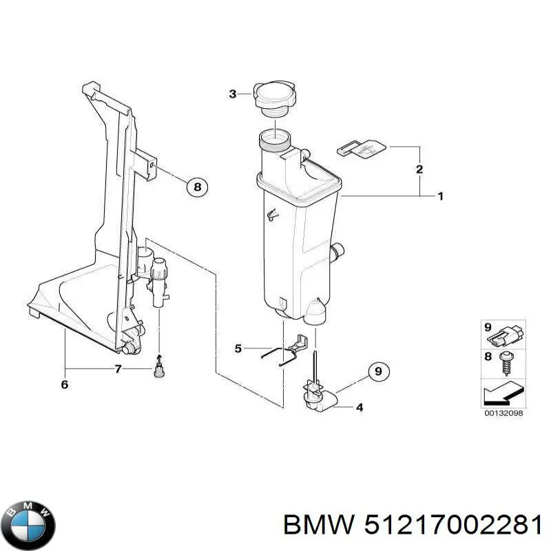 Кришка ручки двері зовнішньої, передньої лівої BMW 51217002281 ціна, від 12.67 USD