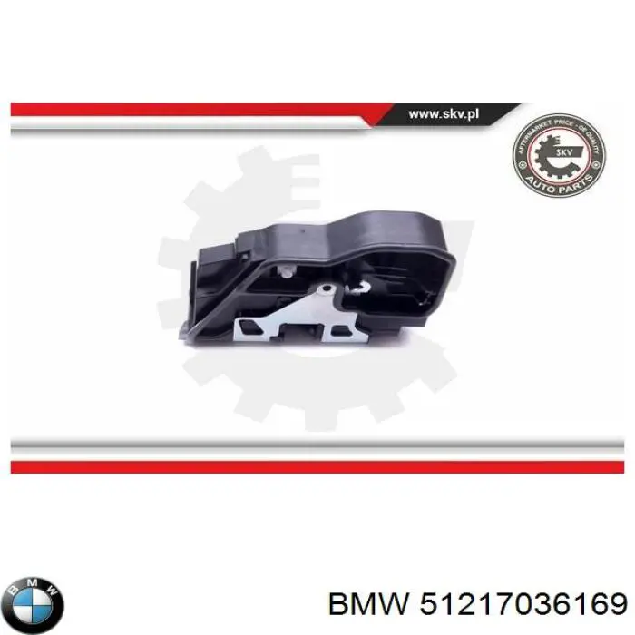 Замок передньої лівої двері 7167073 BMW