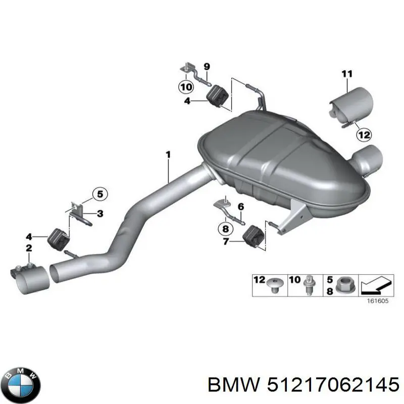  BMW 51217062145 ціна, від 1.83 USD
