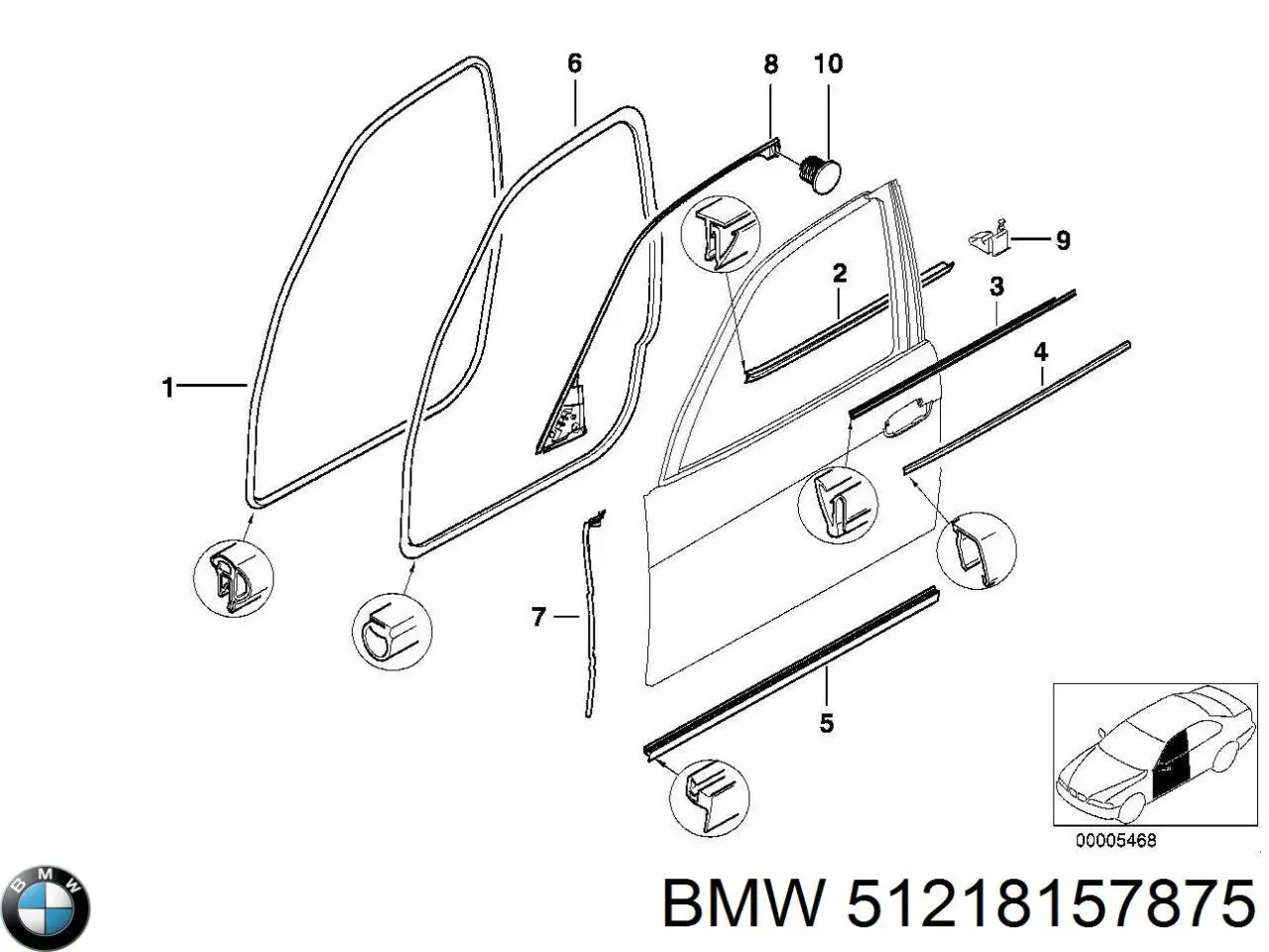 Купити 51218157875 BMW 