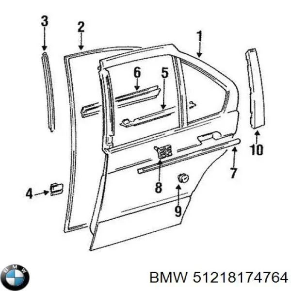  BMW 51218174764 ціна, від 135.12 USD