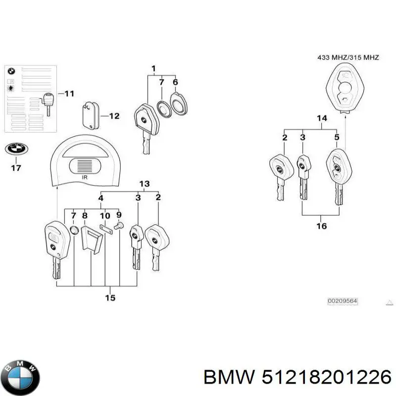  BMW 51218201226 ціна, від 9.29 USD