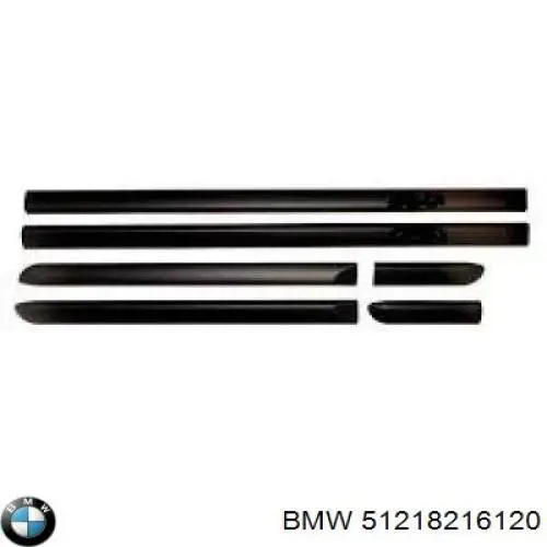 Кришка ручки зовнішніх дверей задніх правих 51218216120 BMW