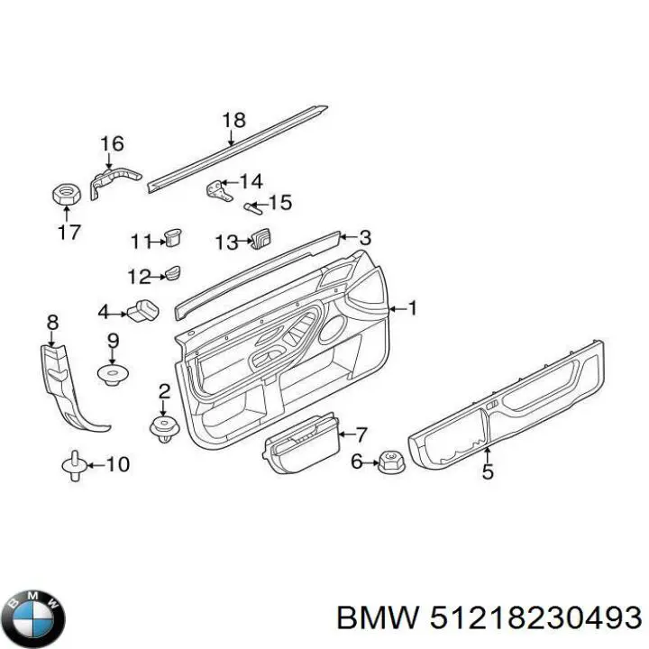  BMW 51218230493 ціна, від 102.87 USD