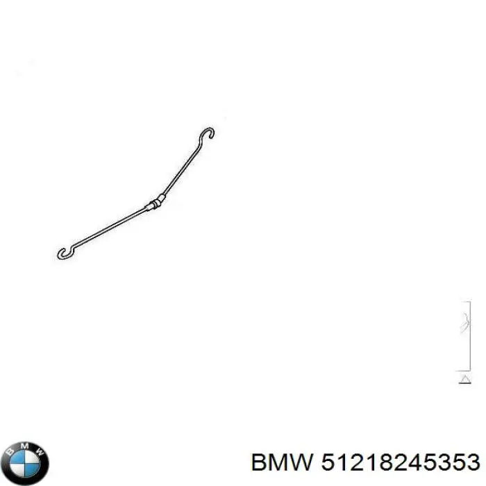 Тримач зовнішньої ручки дверей, передньої лівої BMW 51218245353 ціна, від 8.87 USD