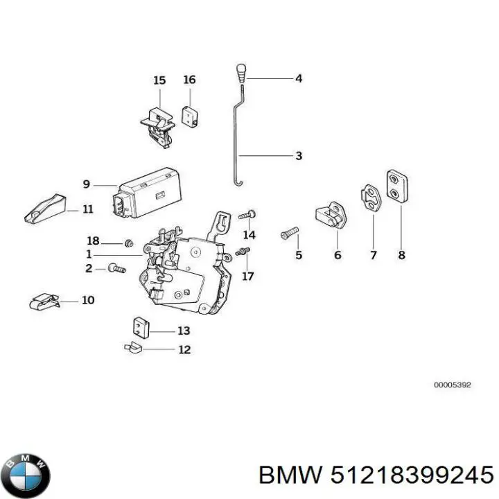 Кінцевик BMW 51218399245 ціна, від 234.47 USD