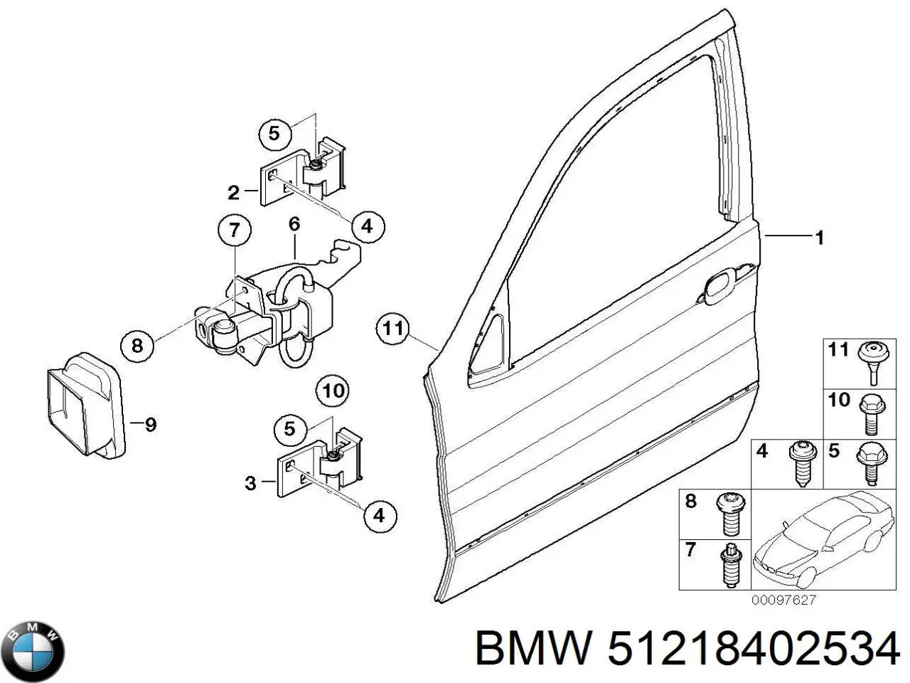 Купити 51218402534 BMW 