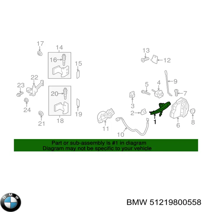 Ручка передньої двері зовнішня права BMW 51210382337 ціна, від 46.18 USD