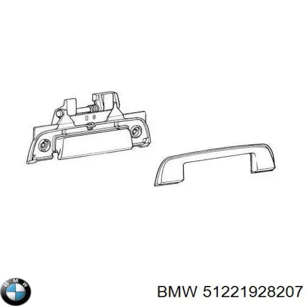 Ручка задньої двері зовнішня ліва BMW 51221928207 ціна, від 13.94 USD