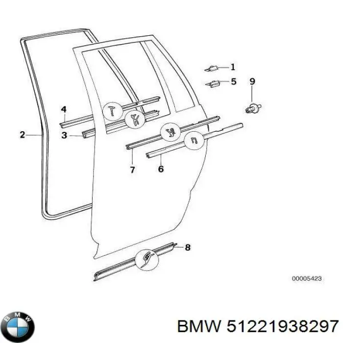  BMW 51221938297 ціна, від 0.95 USD
