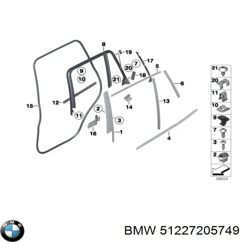  BMW 51227205749 ціна, від 6.71 USD