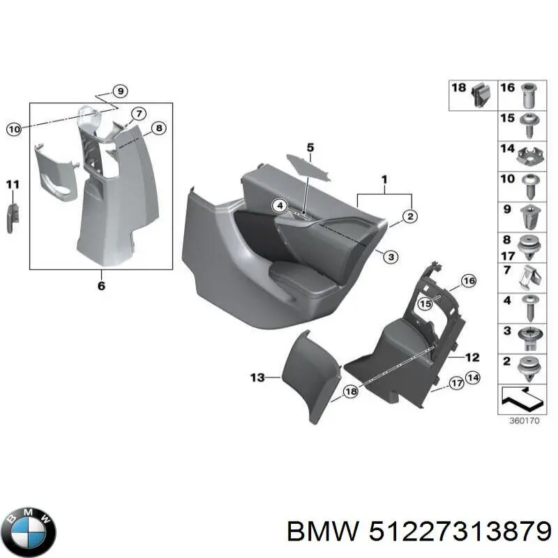  BMW 51227313879 ціна, від 87.00 USD